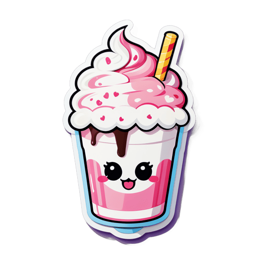 süßer Milchshake sticker