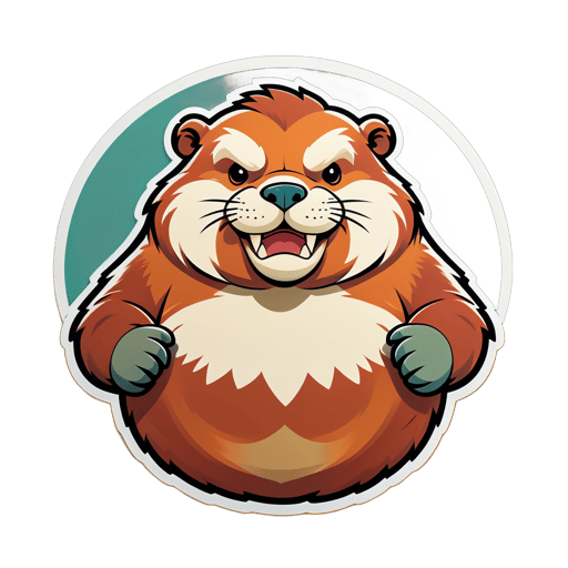 Corpulent Jasper Beavers sticker