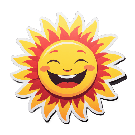 Smiling Sun sticker