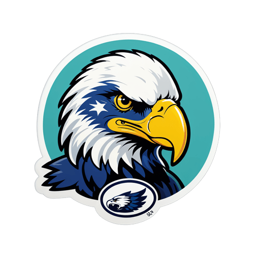 Tubby Leinen Eagles sticker