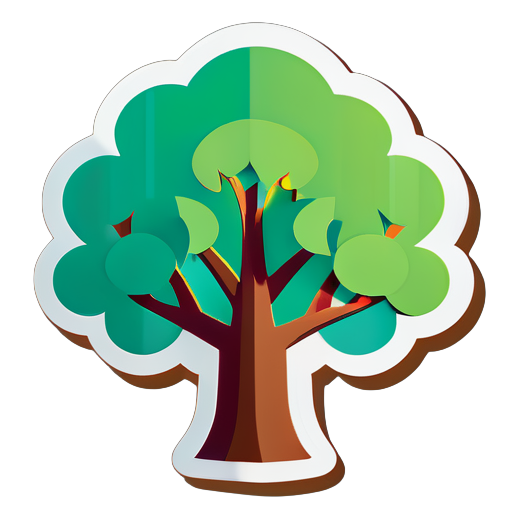 árbol sticker