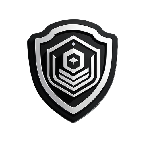 Cree un logotipo de empresa para una empresa privada llamada HackNox, haga un logotipo utilizando solo colores blanco y negro, hágalo parecer profundamente relacionado con la ciberseguridad sticker