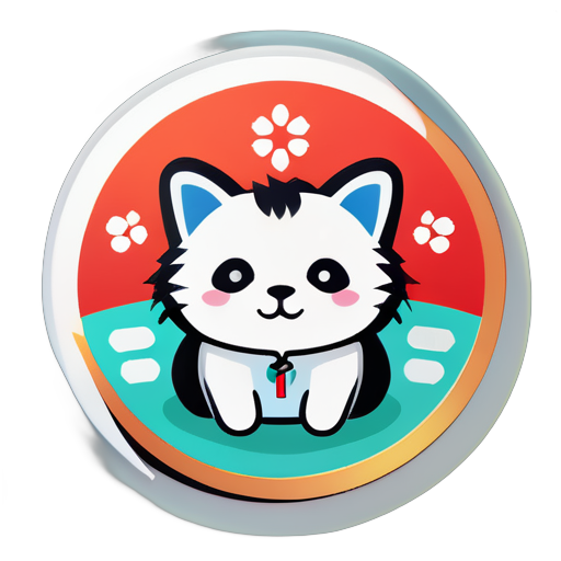 Stickers china con medicina veterinaria
 sticker